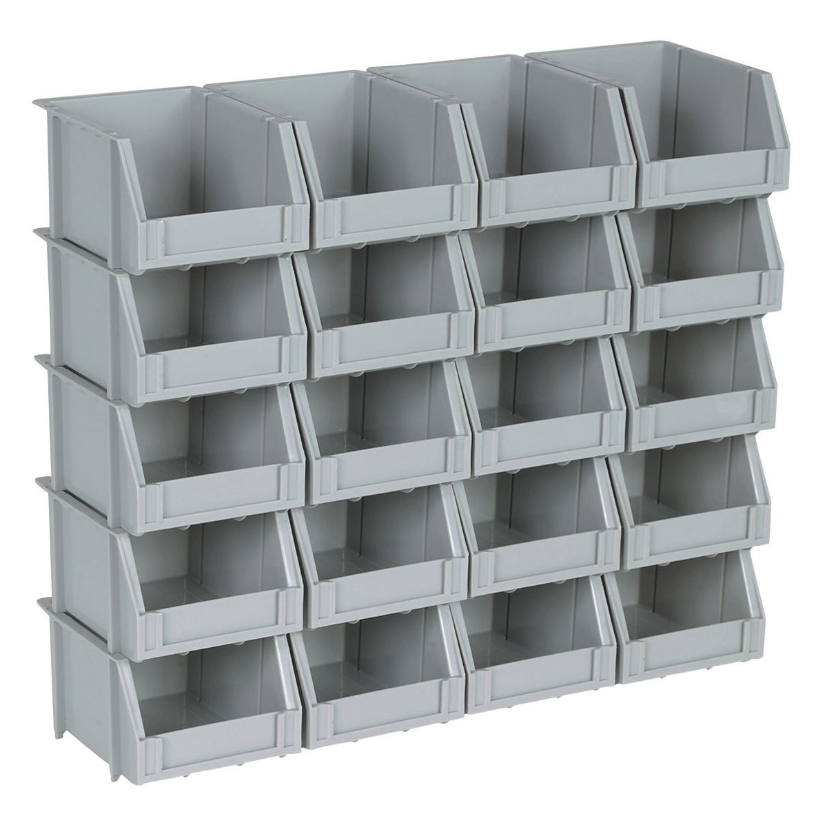 STOREHOUSE 20 Piece Poly Bins and Rails