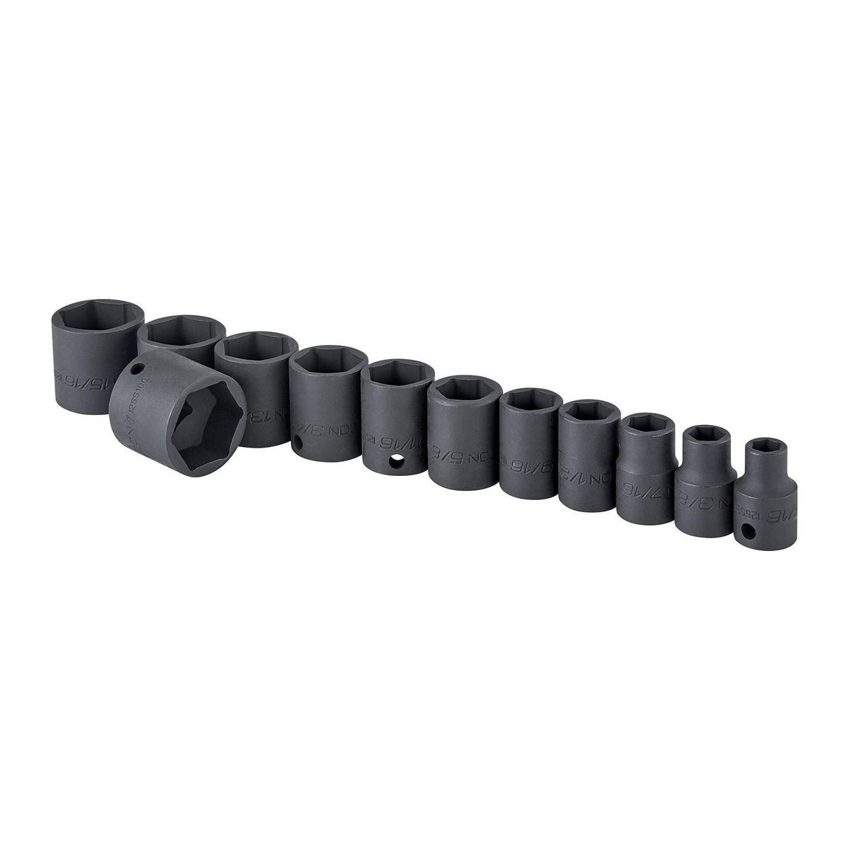 ICON 3/8 in. Drive SAE Professional Impact Socket Set, 12 Piece