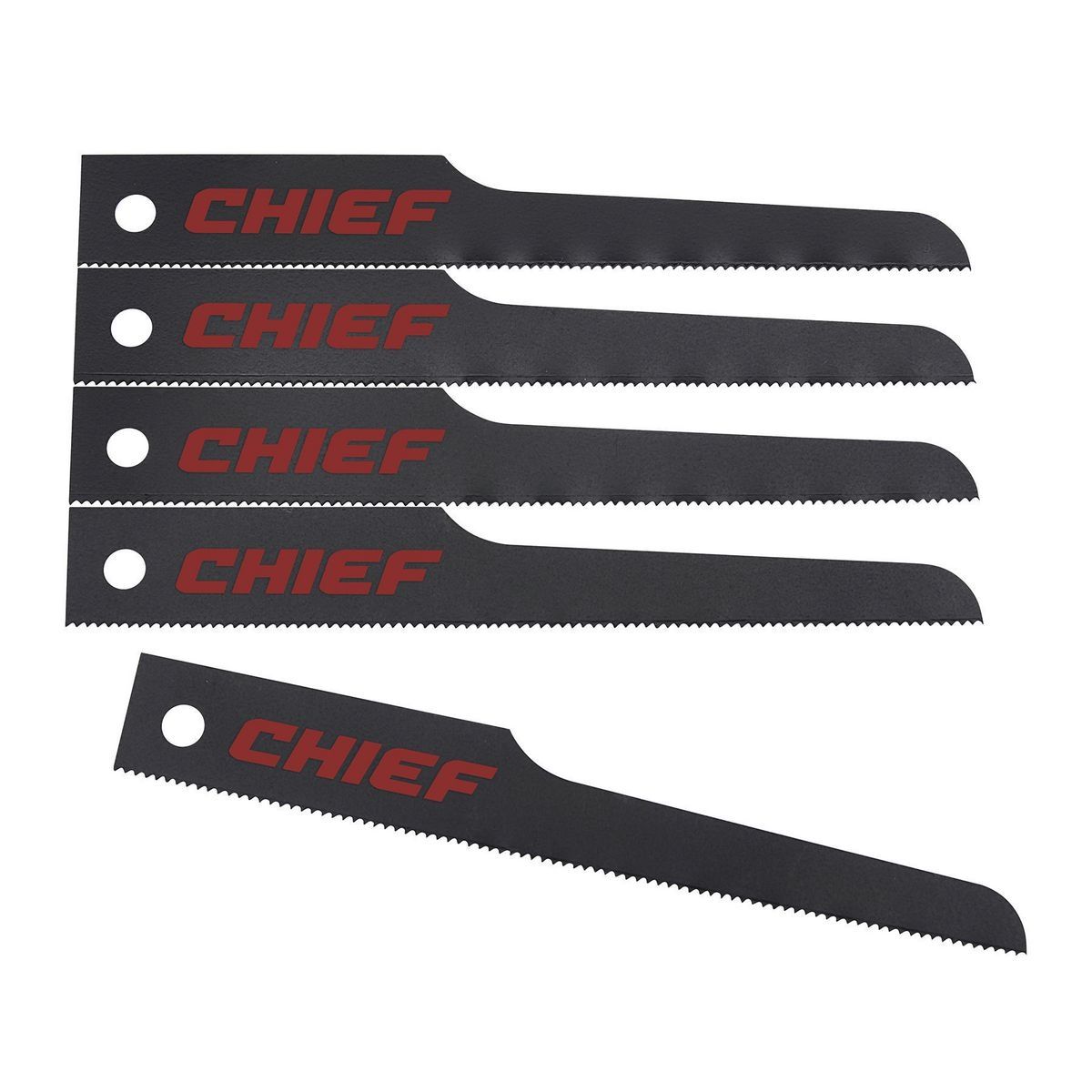 CHIEF 24 TPI Professional Air Saw Blades, 5 Pack