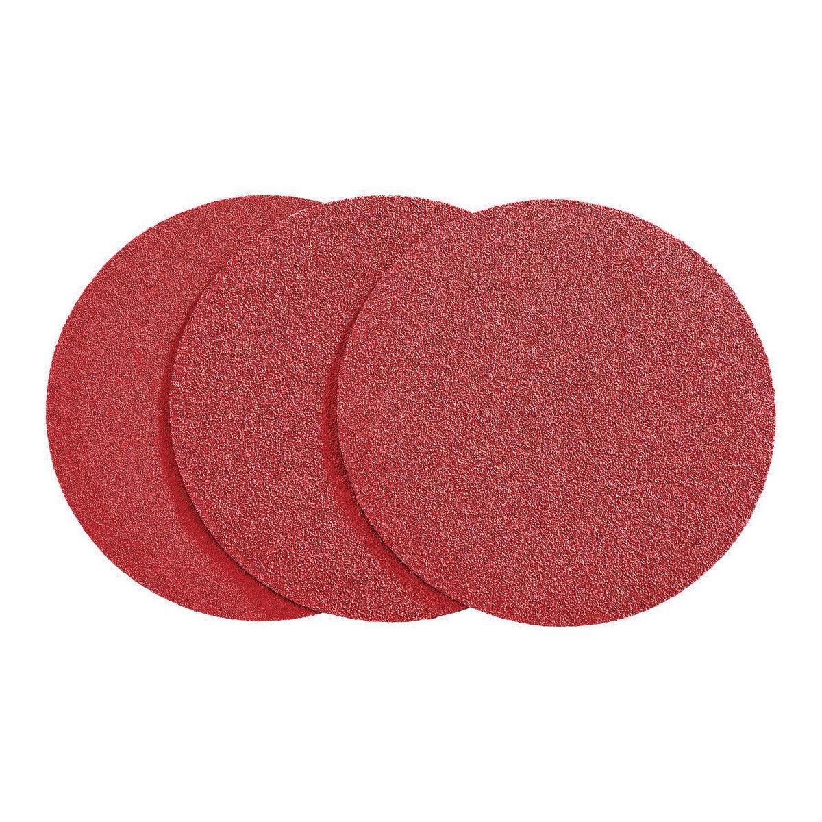 BAUER 5 in. 60/80/120 Grit Cloth-backed PSA Sanding Discs with Zirconia Alumina Grain, 3 Piece
