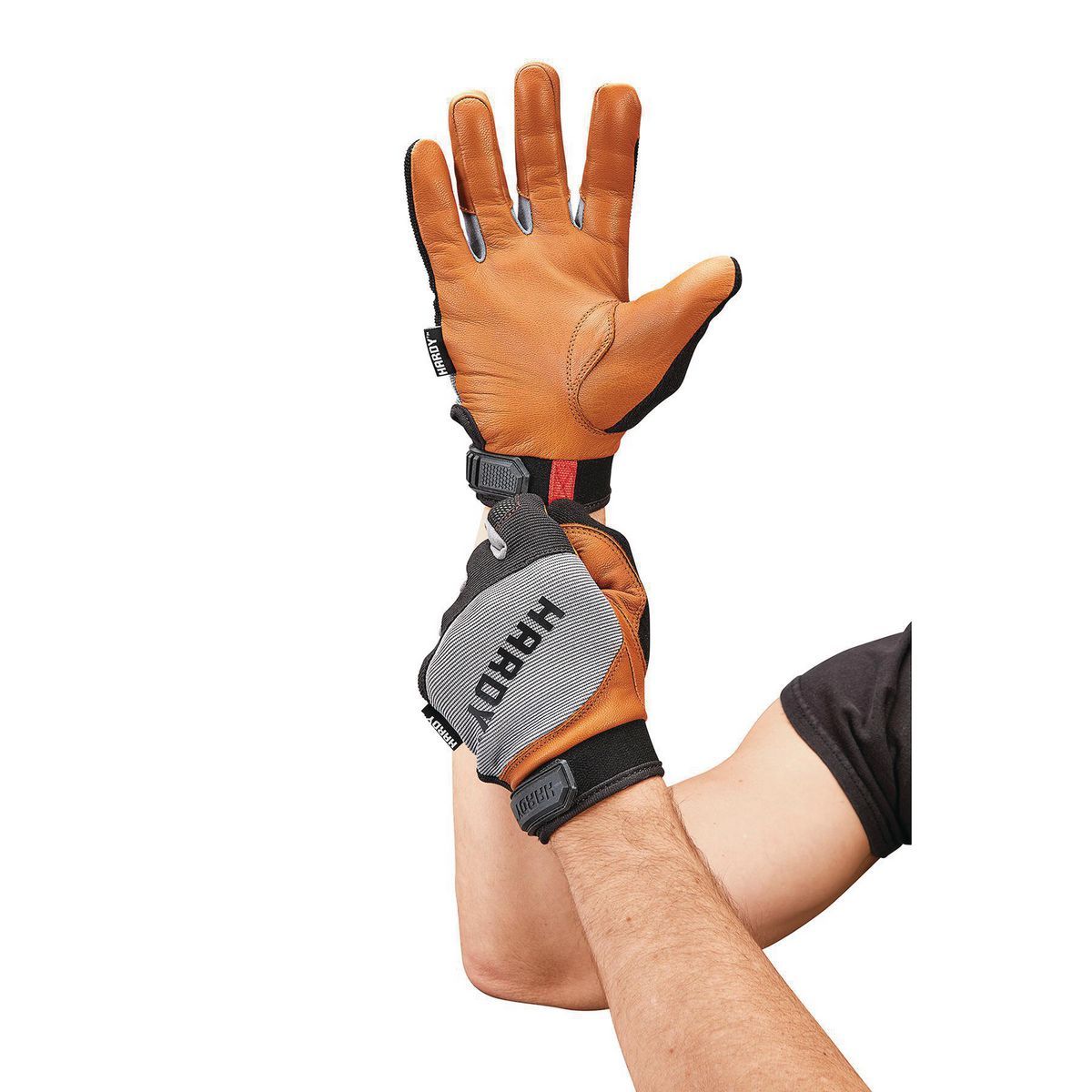 HARDY Goatskin Leather Work Gloves, Large