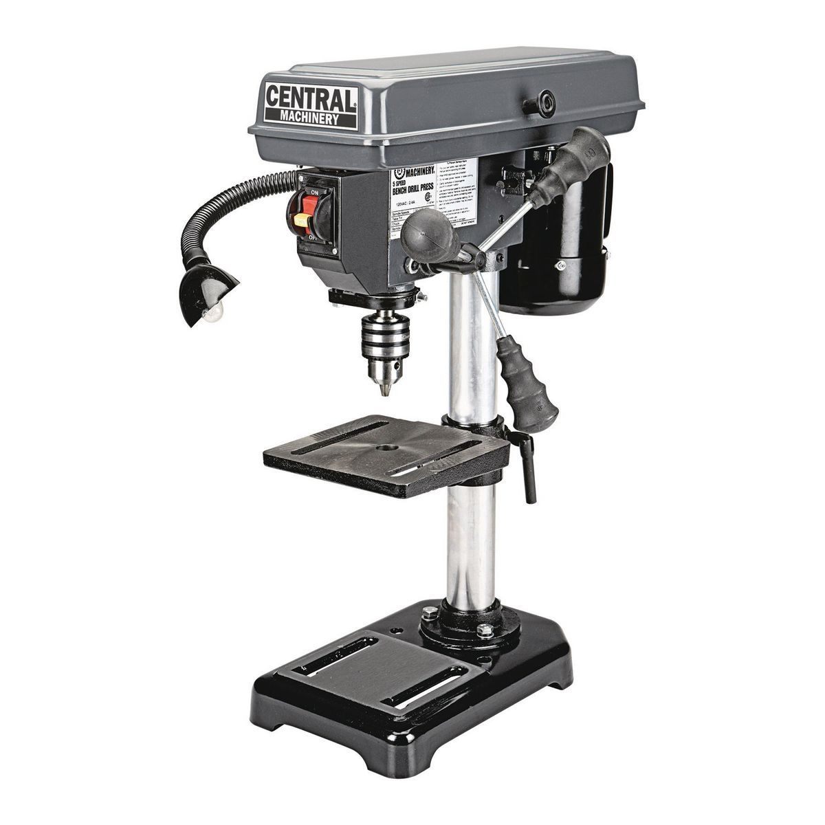 CENTRAL MACHINERY 8 in. 5 Speed Bench Drill Press