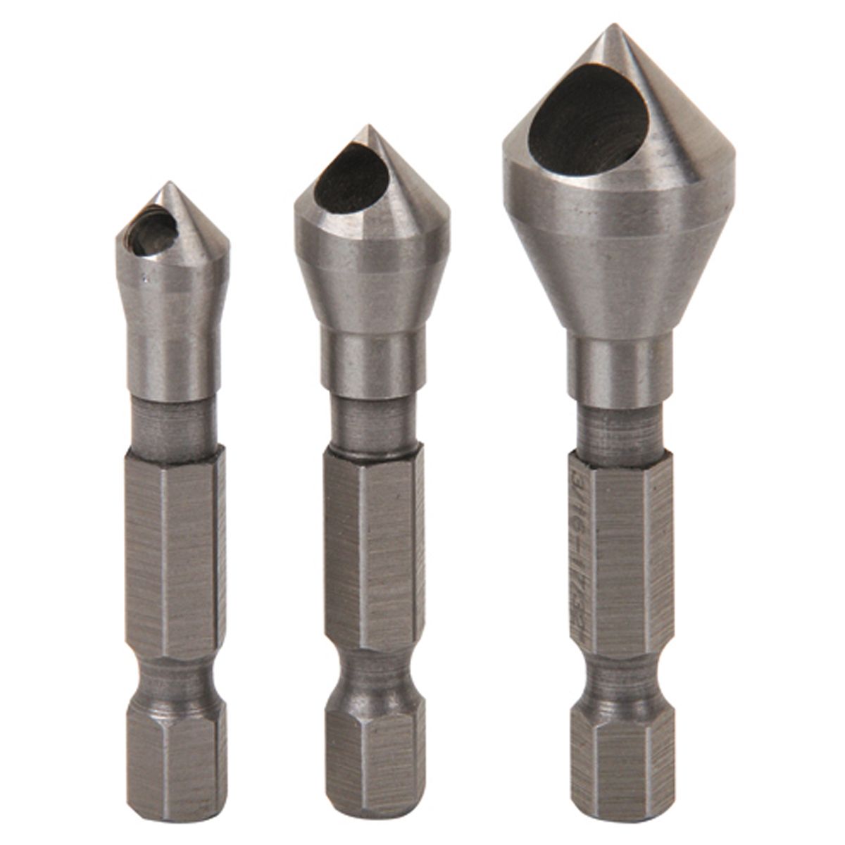WARRIOR Countersink and Deburring Tool Set, 3 Piece