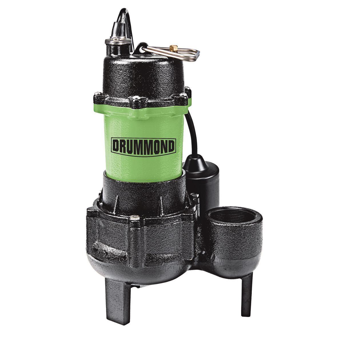 DRUMMOND 1/2 HP Submersible Sewage Pump with Tether Switch