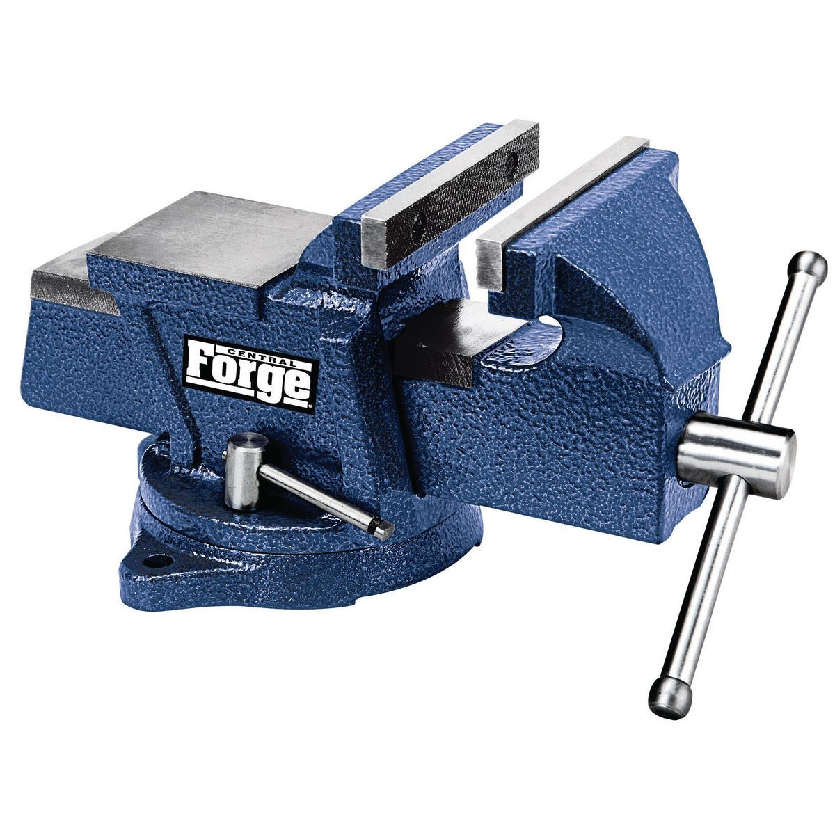 CENTRAL FORGE 4 in. Swivel Vise with Anvil