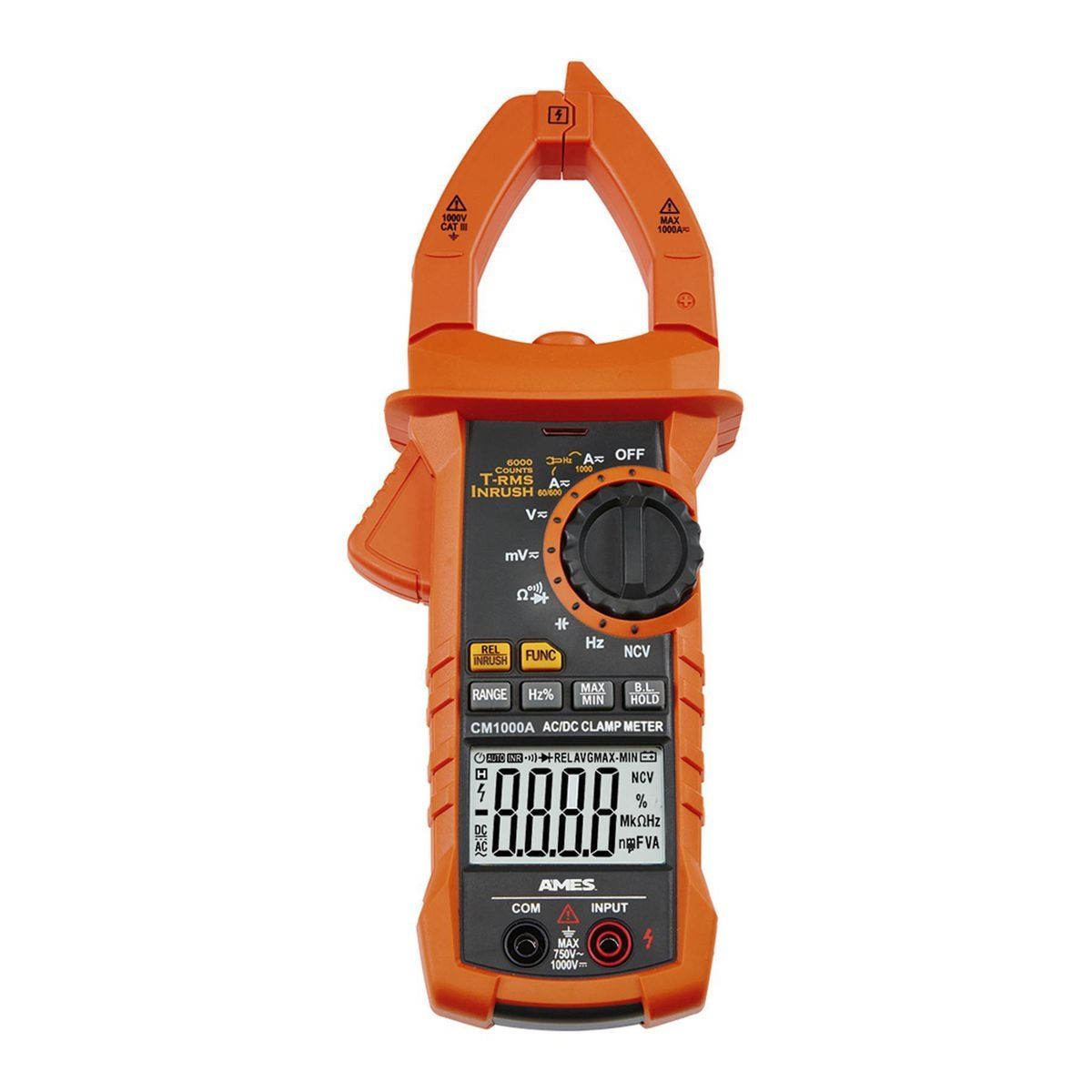 AMES INSTRUMENTS CM1000A 1000A T-RMS AC/DC Clamp Meter