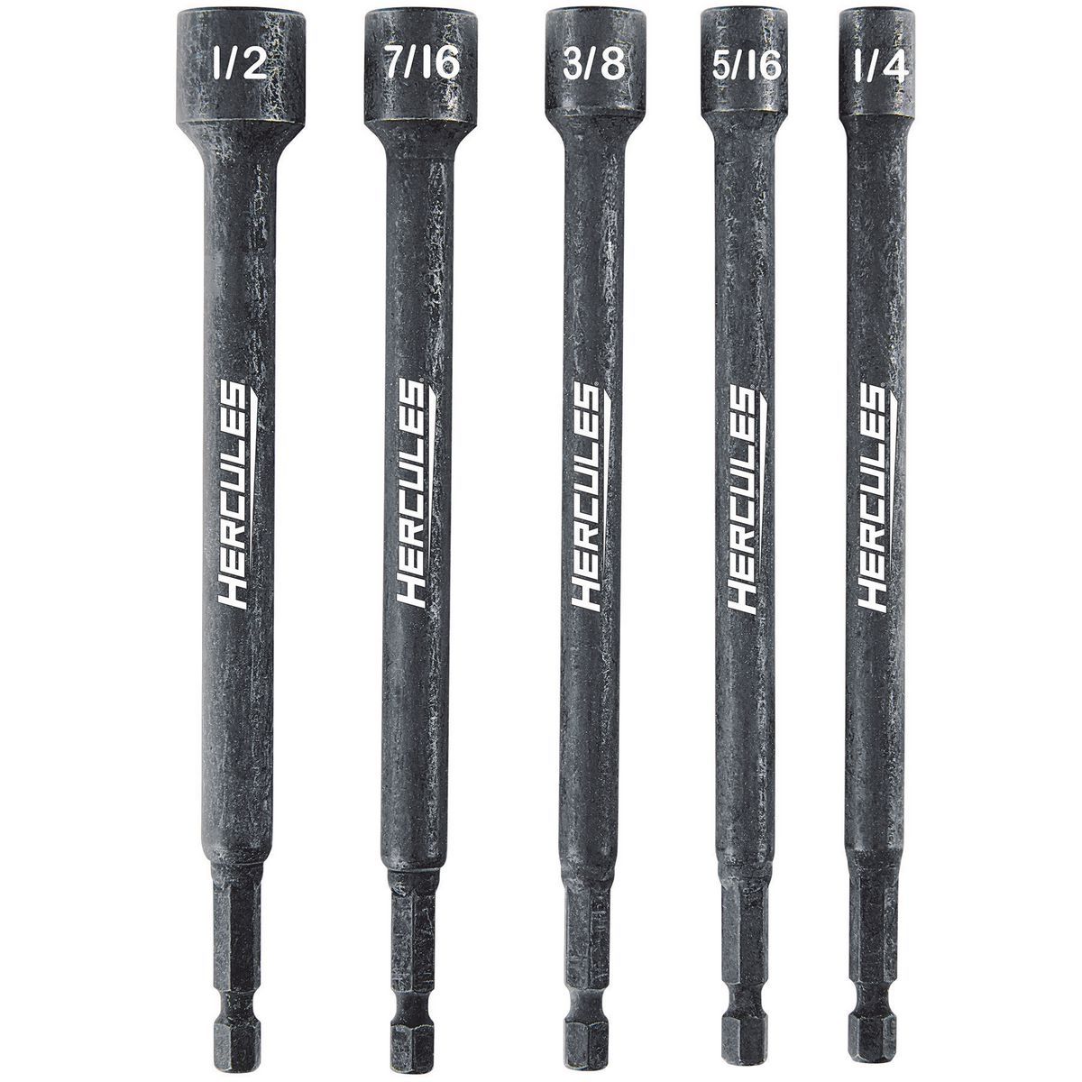 HERCULES 6 in. Impact Rated Magnetic SAE Nut Setters, 5 Piece