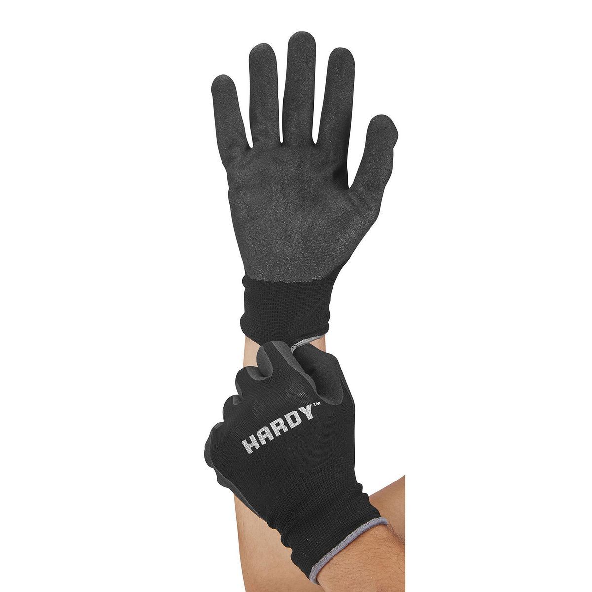 HARDY Nitrile Dipped Nylon Work Gloves, X-Large