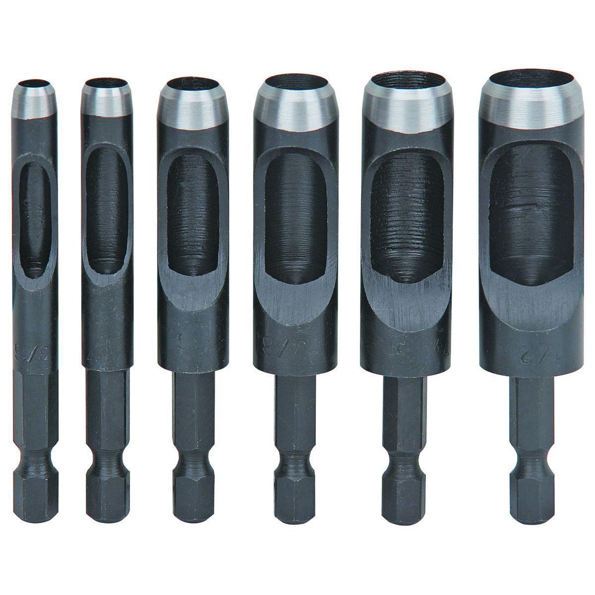 DRILL MASTER 6 Piece Hollow Punch Set