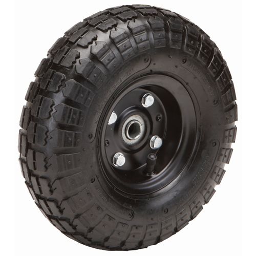 HAUL-MASTER 10 in. Pneumatic Tire with Black Hub