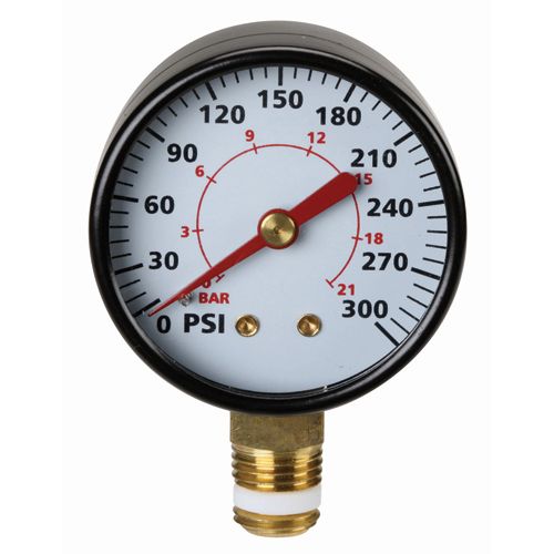 CENTRAL PNEUMATIC 300 PSI 1/4 in. NPT Dry Gauge