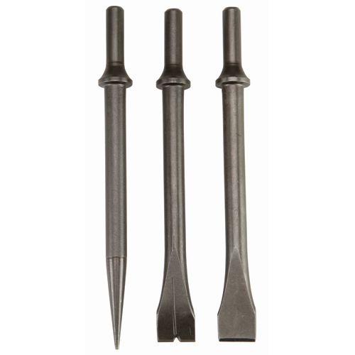 CENTRAL PNEUMATIC 7 in. Long Air Chisel Set, 3 Piece
