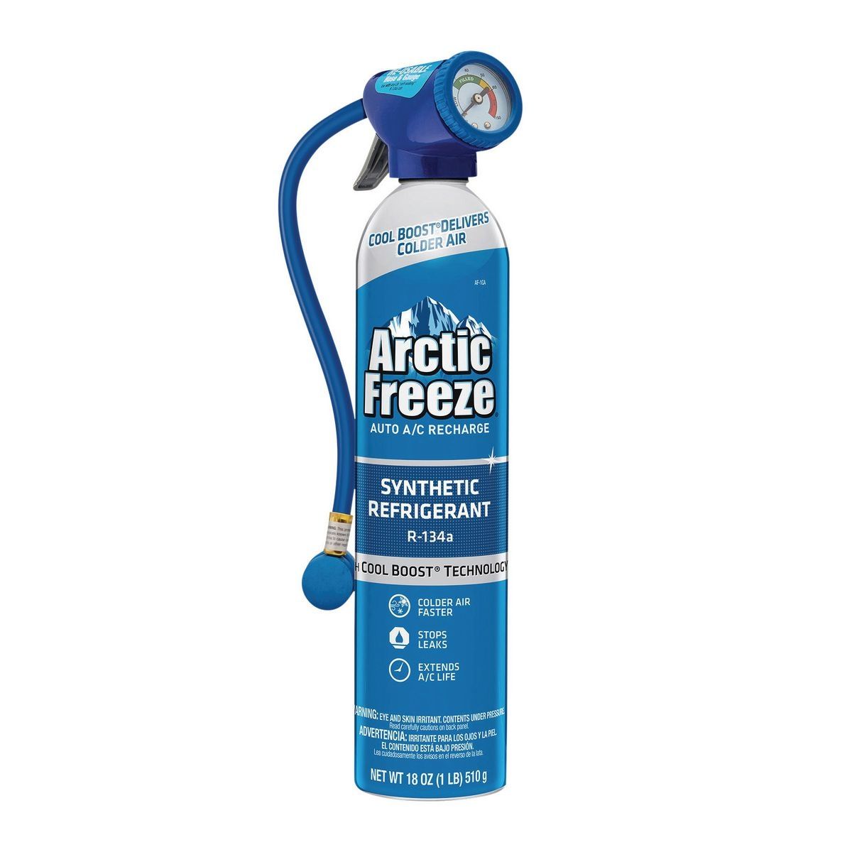 ARCTIC FREEZE 18 oz. Refrigerant with Dispenser and Gauge - CARB Certified