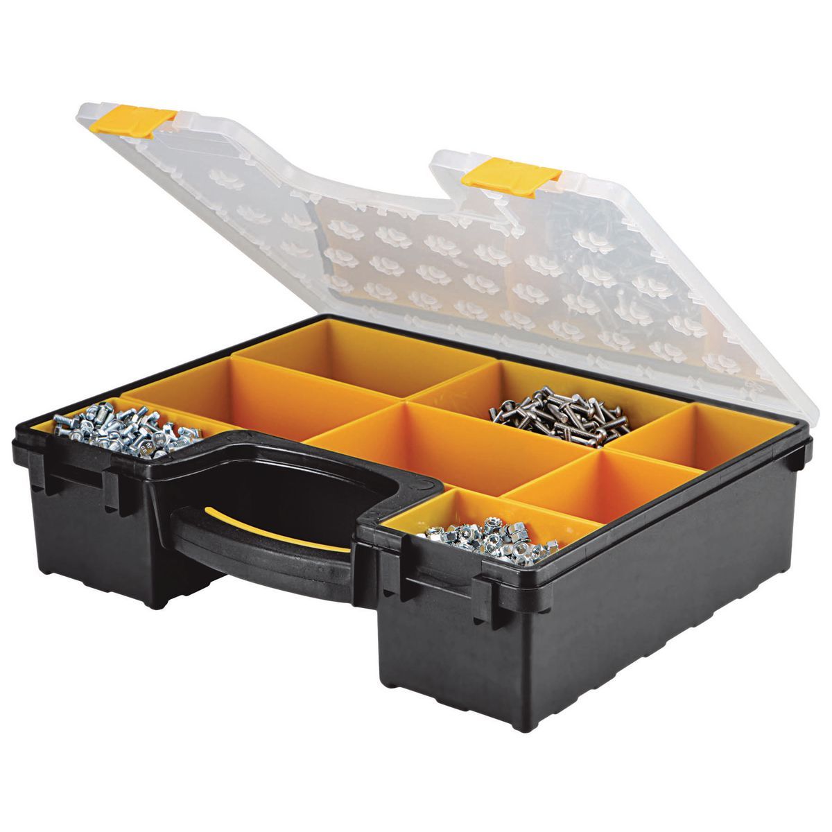 STOREHOUSE 8 Bin Portable Parts Storage Case